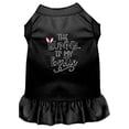 thumbnail image 1 of Mirage Pet Bunny is my Bestie Screen Print Dog Dress Black Med, 1 of 11