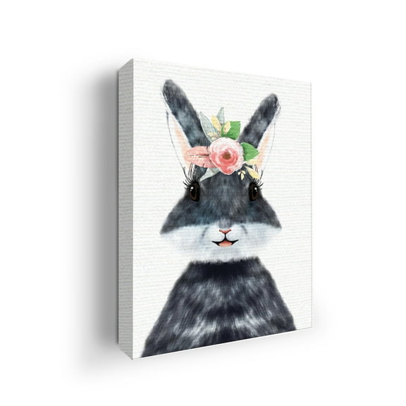 Bunny/rabit Canvas Wall Art by DreamController- 12x16 inches Animal Wall Decor | HD Printed & Wooden framed wall art | Modern Wall Decor for Bedroom, Living Room, Kitchen, Office, Kids Room | Made in