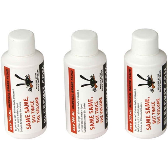 Bleedkit.com Mineral Oil Brake Fluid (Shimano) Red - 100ml
