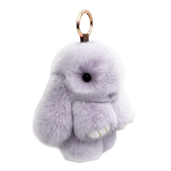Bunny Keychain, Christmas Bunny Keychain, Cute Bunny Keychain for Women Keyrings & Keychains, Handmade Soft Bunny Pompom Keychain, Bunny Keychain Plush for Bags,phones,keys