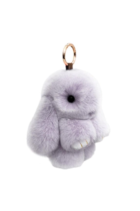 Bunny Keychain, Christmas Bunny Keychain, Cute Bunny Keychain for Women Keyrings & Keychains, Handmade Soft Bunny Pompom Keychain, Bunny Keychain Plush for Bags,phones,keys