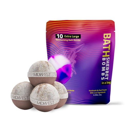 Buns of Cinnamon Luxury Bath Bombs -Set of 10 - Extra Large - 4.5oz