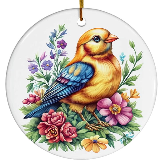 Bunting Ornament, Bird Ornament with Bunting Design, Ornament for Animal Lovers, Gift for Women, Men, Boys, Girls, Gift for Birthdays & Christmas, Christmas Ornament 2025