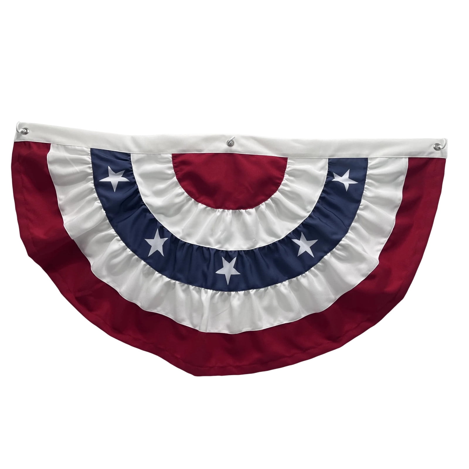 Bunting Outdoor Small Wrinkle American Flag Bunting, Suitable for Exterior Embroidery Stars, 250Th Anniversary, Memorial Day 1 Pc