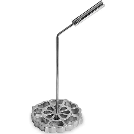 Bunuelos Mold with Handle (4.7 in Cast Aluminum) - Molde para Buñuelos de Viento Mexicanos - Buñuelos de Viento Moldes - Bunuelo Mold Mexican Cookware - Rosette Iron Set with Handle