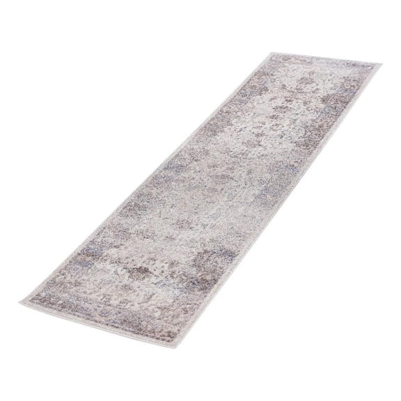 Bunyan Collection Traditional Vintage Brown/Beige Area Rug (2'2'' x 8')