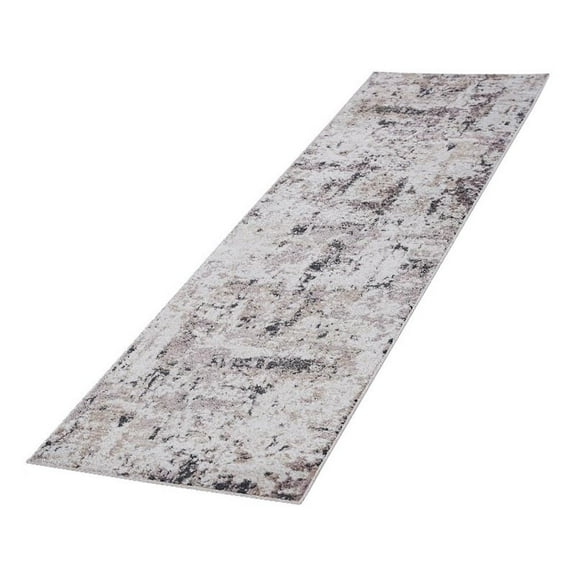 Bunyan Collection Traditional Vintage Cream/Brown Area Rug (2'2'' x 8')