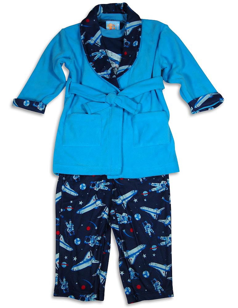 Bunz Kidz Boy's Long Sleeve Robe and Pajama Sleepwear Set 42172-6 ...