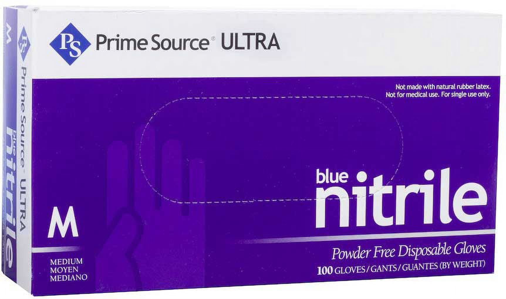 Bunzl Prime Source 5 Mil Powder Free Medium Blue Ultra Nitrile