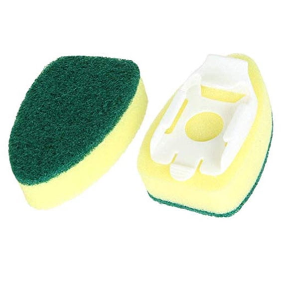 Buodes Brush 4Pack Dishwand Refill Sink Clean Sponge Brush Refill Replacement Heads Non-Scratch Kitchen Dish Scrubbers Pads on Clearance 2PC