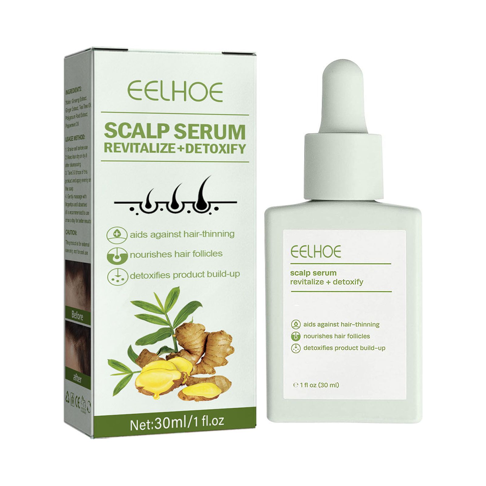 Buodes Clearance 30ml Scalp Serum Hair Loss Hair Thinning Hair Growth