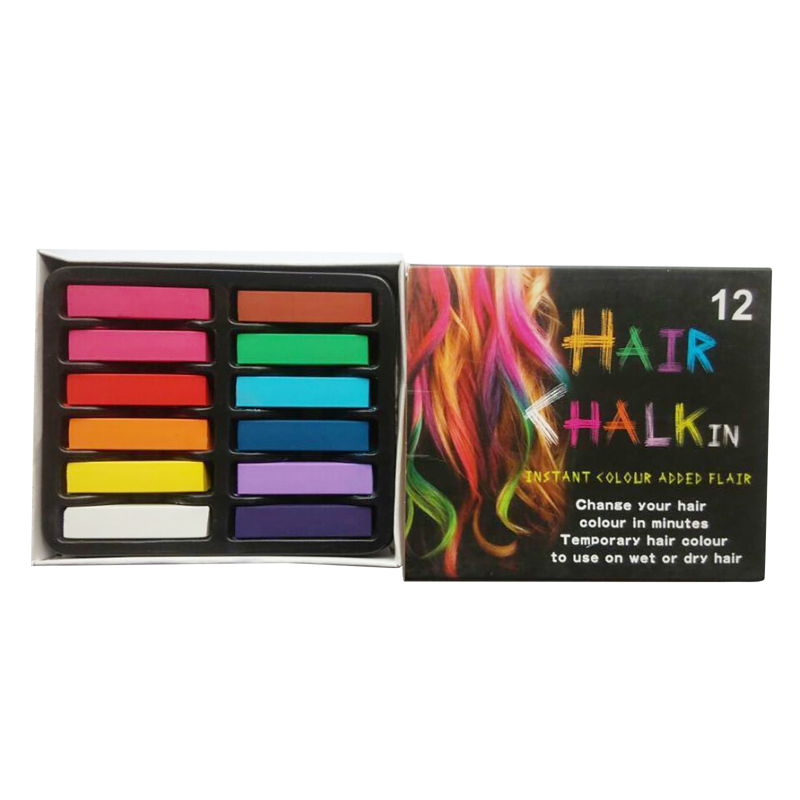 Buodes Clearance Disposable 12color Short Hair Pen, Gradient Color