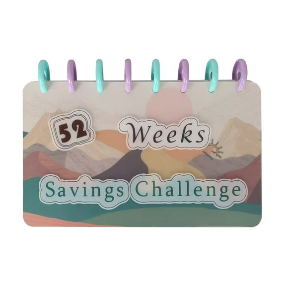 Buodes Deals Clearance Under 5 52 Weeks Savings Challenge Money Saving Book For Cash Challenge 52 Week Money Saving Challenge Savings Envelopes For Money Challenge 2PC