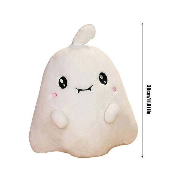Buodes Deals Clearance Under 5 Funny Halloween Plush Toy Death White Ghost Doll Skeleton Doll Throwing Pillow Holiday Gift 2PC
