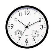 Buodes Gardening Supplies Patio Garden Outdoor Garden Retro Clock Temperature Measurement Hygrometer 12 Inches
