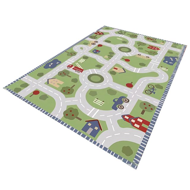 Buodes Outdoor Rug Children'S Floor Mats Game Puzzle Washable Track