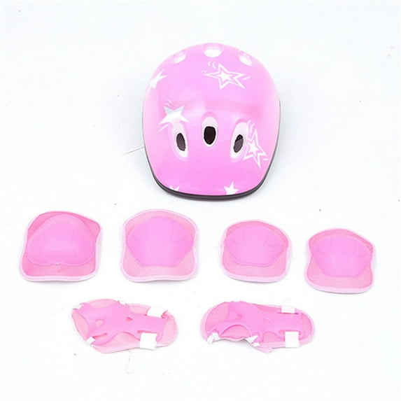 Buodes Summer Saving Clearance 7Pcs/Set Children Kids Helmet Knee Elbow Pad Cycling Skate Bike Protecs 8PC