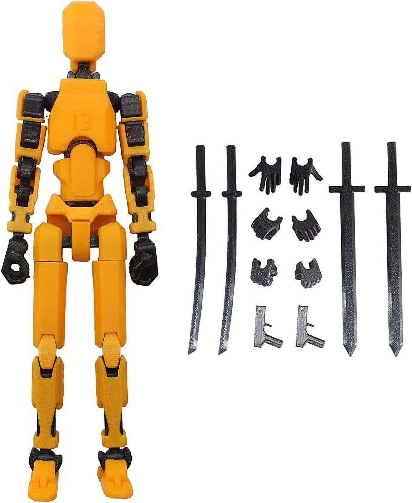 Buodes Titan 13 Action Figure T13 Action Figure 3D Printed Multi Jointed Movable Robot Toys Stick Bots Articulated Robot Dummy Action Figures Valentines Gifts For Him Boys Friends Action Figu 8PC Walm...