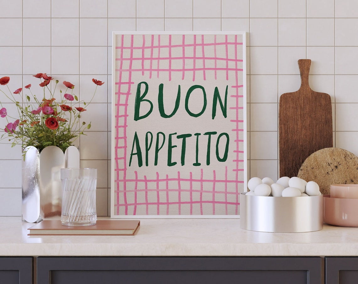 buon-appetito-poster-colorful-wall-art-quotes-kitchen-quote-print