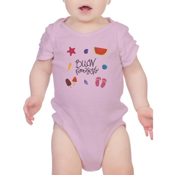 Buon Ferragosto Beach Fun Bodysuit Infant -Image by Shutterstock, 24 Months
