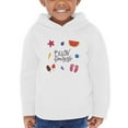 thumbnail image 1 of Buon Ferragosto Beach Fun Hoodie Toddler - Toddler Hoodie, White, 1 of 4