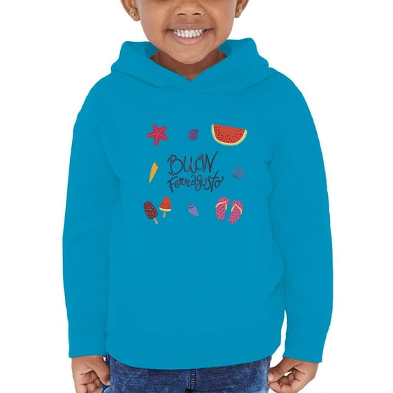 Buon Ferragosto Beach Fun Hoodie Toddler -Image by Shutterstock, 5 Toddler