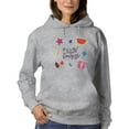 thumbnail image 1 of Buon Ferragosto Beach Fun Hoodie Women -Image by Shutterstock, Female XX-Large, 1 of 4