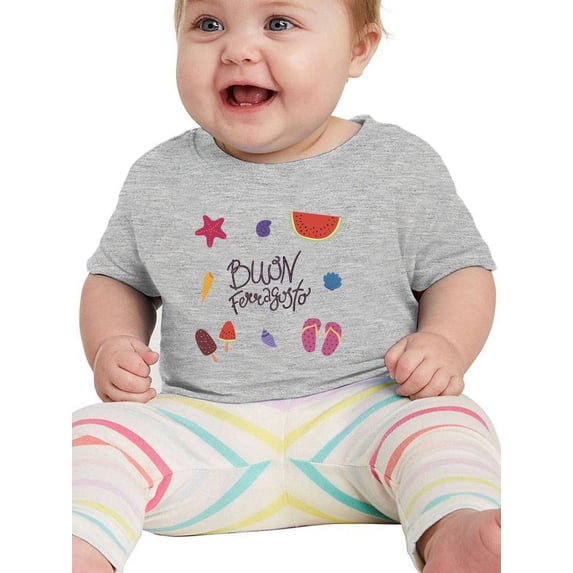 Buon Ferragosto Beach Fun T-Shirt Infant -Image by Shutterstock, 6 Months