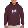 thumbnail image 1 of Buon Ferragosto Beach Objects Hoodie Men -Image by Shutterstock, Male XX-Large, 1 of 4
