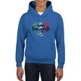 thumbnail image 1 of Buon Ferragosto Brush Paint Hoodie Juniors -Image by Shutterstock,  Large, 1 of 4
