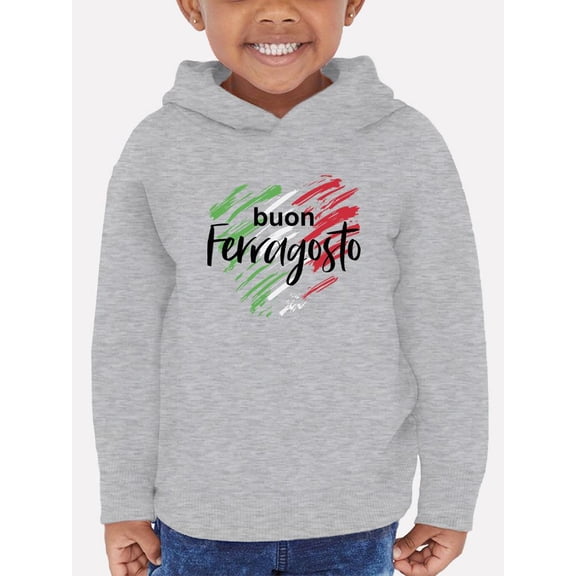 Buon Ferragosto Brush Paint Hoodie Toddler -Image by Shutterstock,  2 Toddler