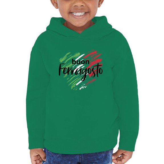 Buon Ferragosto Brush Paint Hoodie Toddler -Image by Shutterstock,  5 Toddler