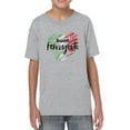thumbnail image 1 of Buon Ferragosto Brush Paint T-Shirt Juniors -Image by Shutterstock,  Medium, 1 of 4