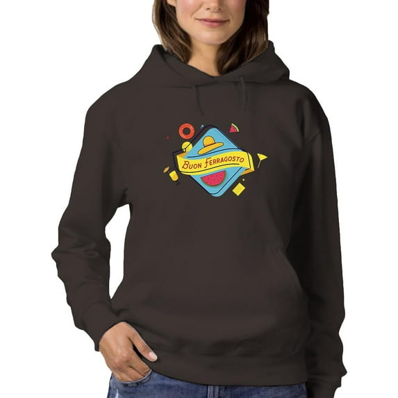 Buon Ferragosto Cocktails Hoodie Women -Image by Shutterstock, Female Medium