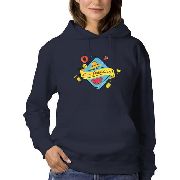 Buon Ferragosto Cocktails Hoodie Women -Image by Shutterstock, Female Small
