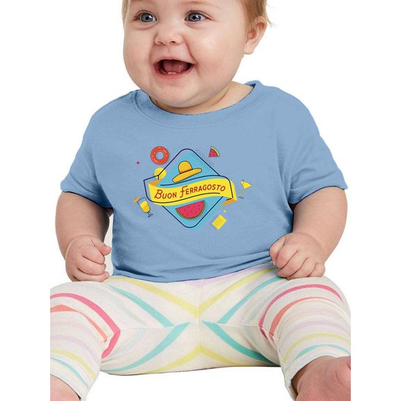 Buon Ferragosto Cocktails T-Shirt Infant -Image by Shutterstock,  12 Months