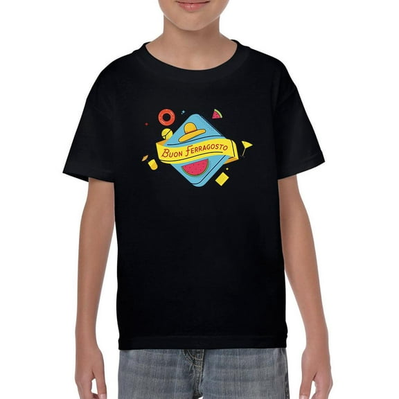 Buon Ferragosto Cocktails T-Shirt Juniors -Image by Shutterstock,  x-Small