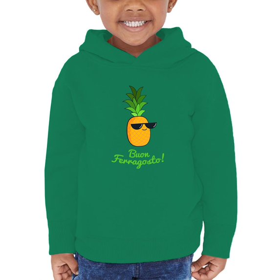 Buon Ferragosto Cool Ananas Hoodie Toddler -Image by Shutterstock, 5 Toddler