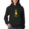 thumbnail image 1 of Buon Ferragosto Cool Ananas Hoodie Women -Image by Shutterstock, Female 5X-Large, 1 of 4