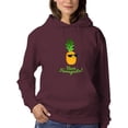 thumbnail image 1 of Buon Ferragosto Cool Ananas Hoodie Women -Image by Shutterstock, Female x-Large, 1 of 4