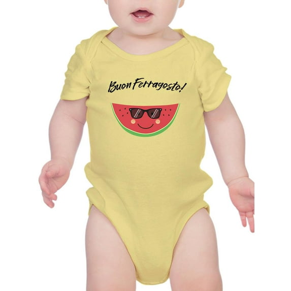 Buon Ferragosto Cool Watermelon Bodysuit Infant -Image by Shutterstock, 6 Months