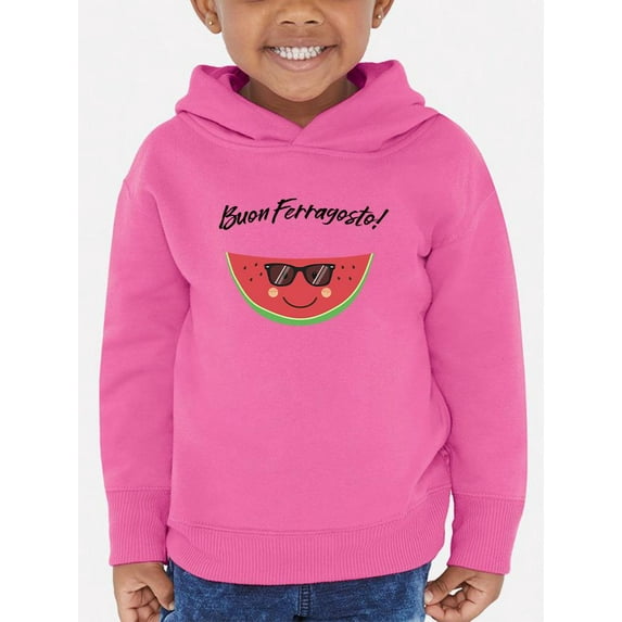 Buon Ferragosto Cool Watermelon Hoodie Toddler -Image by Shutterstock, 2 Toddler