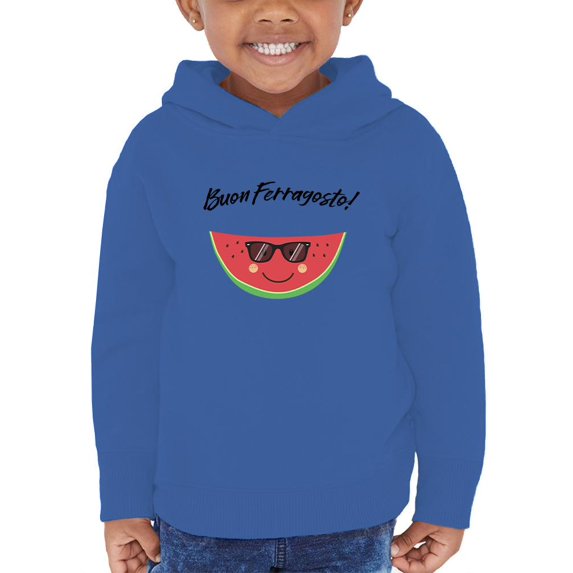 Buon Ferragosto Cool Watermelon Hoodie Toddler -Image by Shutterstock, 4 Toddler