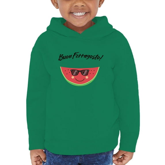 Buon Ferragosto Cool Watermelon Hoodie Toddler -Image by Shutterstock, 5 Toddler
