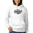 thumbnail image 1 of Buon Ferragosto Curvy Text Hoodie Women -Image by Shutterstock, Female 3X-Large, 1 of 4