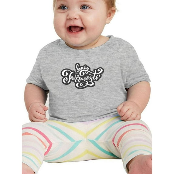 Buon Ferragosto Curvy Text T-Shirt Infant -Image by Shutterstock, 24 Months