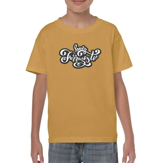 Buon Ferragosto Curvy Text T-Shirt Juniors -Image by Shutterstock, x-Large