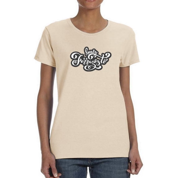 Buon Ferragosto Curvy Text T-Shirt Women -Image by Shutterstock, Female x-Large