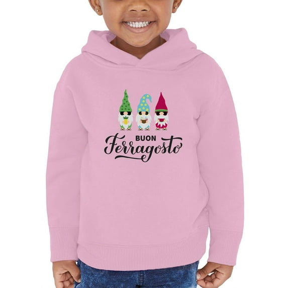 Buon Ferragosto Cute Gnomes Hoodie Toddler -Image by Shutterstock, 5 Toddler