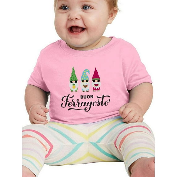 Buon Ferragosto Cute Gnomes T-Shirt Infant -Image by Shutterstock, 12 Months